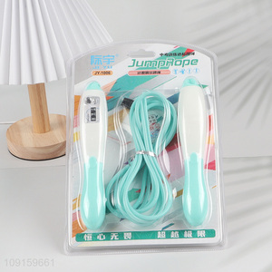New Arrival Adjustable Counting Jump <em>Rope</em> <em>Skipping</em> <em>Rope</em> for Fitness