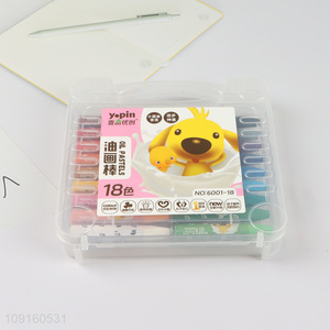 New Arrival 18 Colors Oil Pastels for Art <em>Painting</em> Drawing Blending