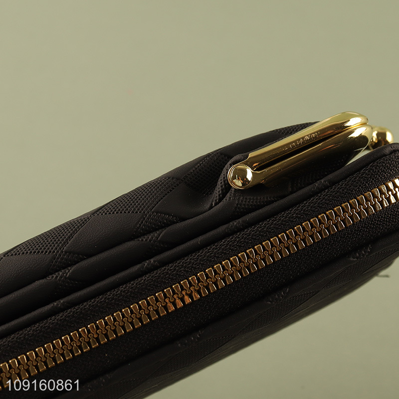 China supplier black fashion women wallet shoulder bag for sale