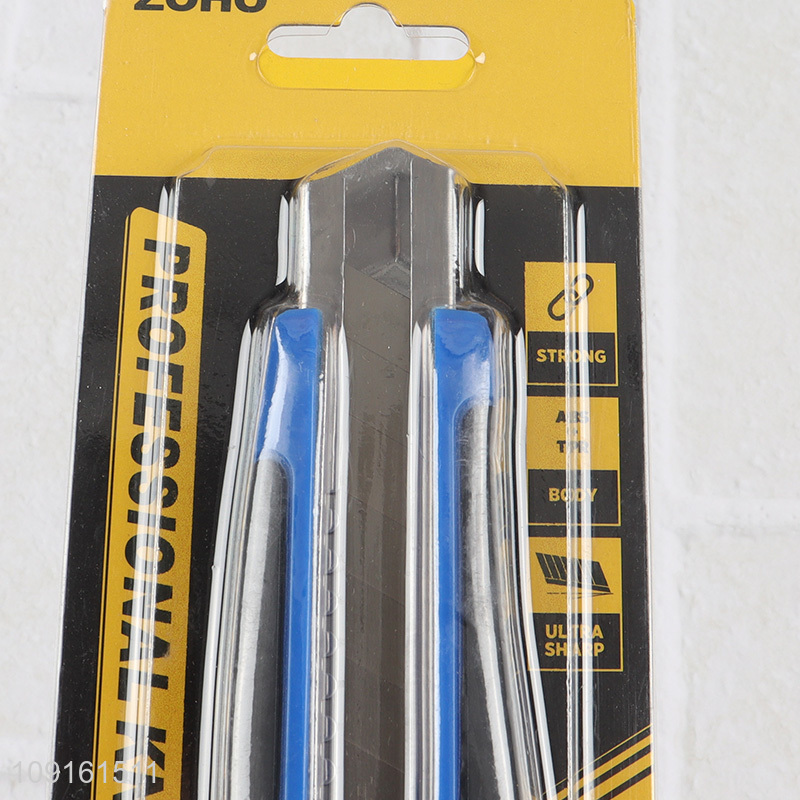 China Wholesale Retractable Utility Knife Box Cutter for Paper Plastic Leather