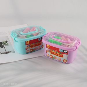 Top quality non-toxic 14colors children diy <em>plasticine</em> toys set