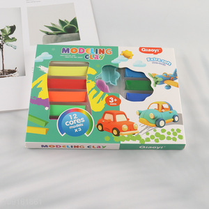 Yiwu market 12colors non-toxic kids <em>plasticine</em> toys play dough set