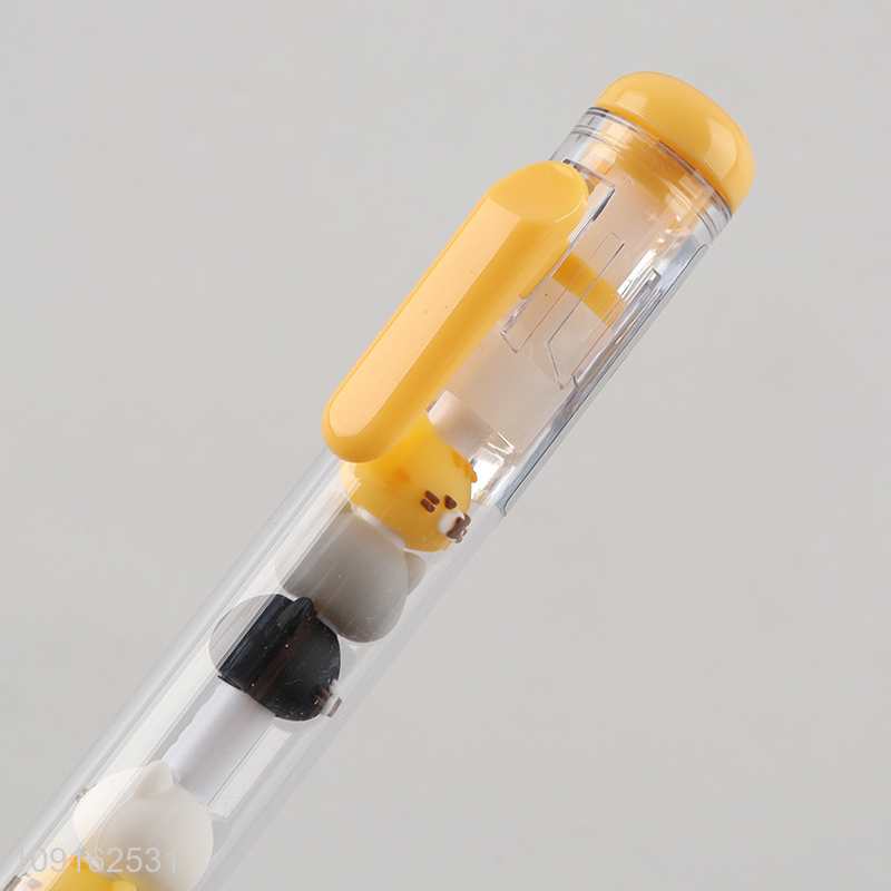 Good quality cartoon cat diary string pen gel pen for sale