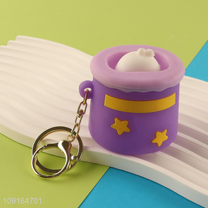 Good price cartoon pendant portable keychain key ring