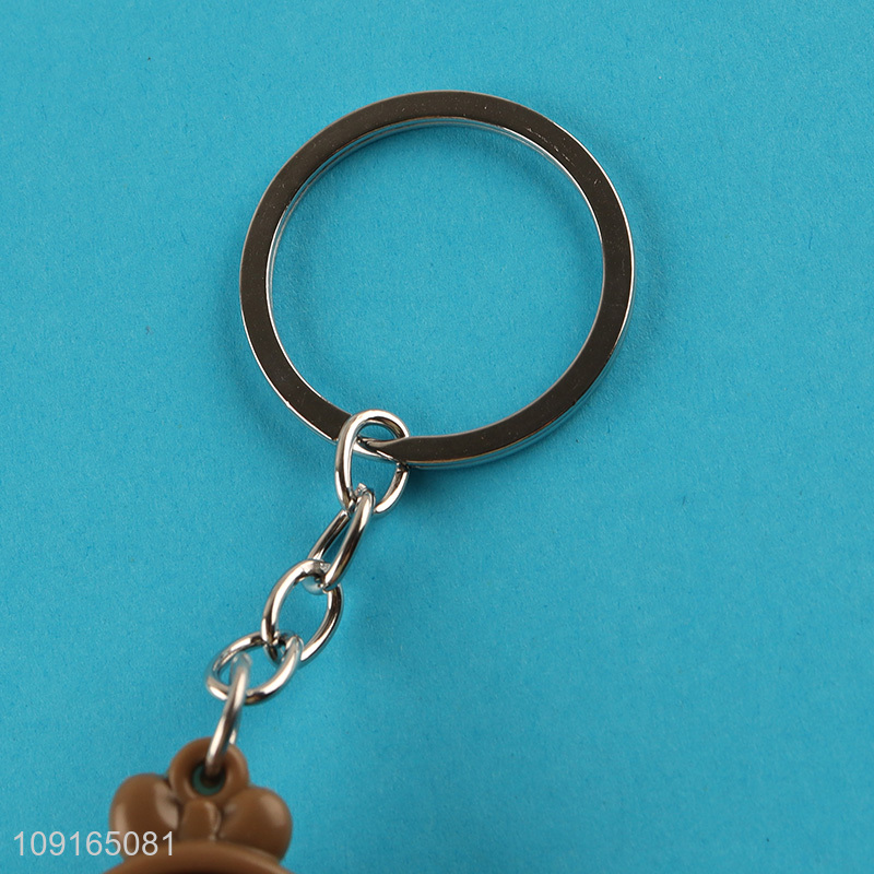 Good sale girls pendant portable keychain key ring wholesale