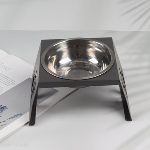 New Product Elevated Dog Bowl Stainless Steel Dog Food Bowl