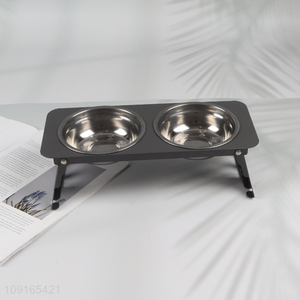 Factory Price Elevated Dog Bowl Stainless Steel Dog Water Bowl