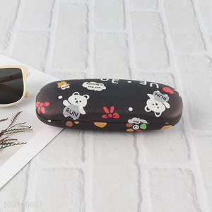 Low price bear printed glasses box glasses case sunglasses case