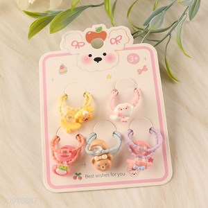 China wholesale cartoon children <em>hair</em> rope <em>hair</em> <em>band</em> hiar accessories <em>hair</em> ring