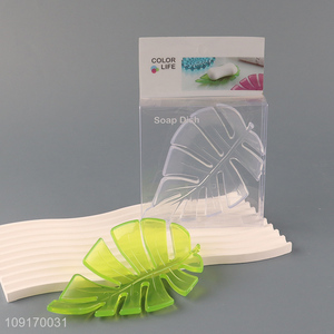Hot selling leaves shape bathroom accessories <em>soap</em> dish