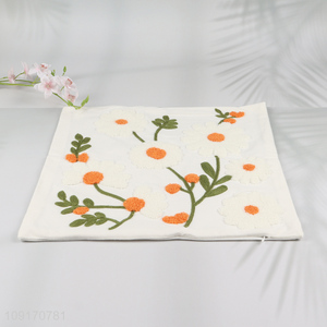 High Quality Embroidered <em>Pillow</em> Covers Cotton Throw <em>Pillow</em> Covers for Home Decor