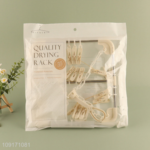 Good sale stainless steel square socks rack underwear drying rack