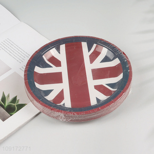 Online Wholesale 20 Pieces British Flag Paper Plates Disposable Paper Cake Plates