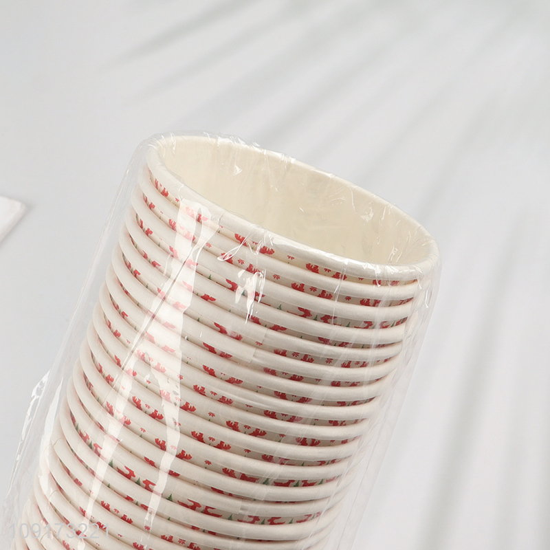 China Imports 24 Pieces Christmas Paper Cups Disposable Xmas Paper Cups
