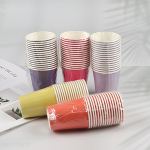 China Imports 16 Pieces <em>Disposable</em> Paper <em>Cups</em> Colorful Paper Party <em>Cups</em>