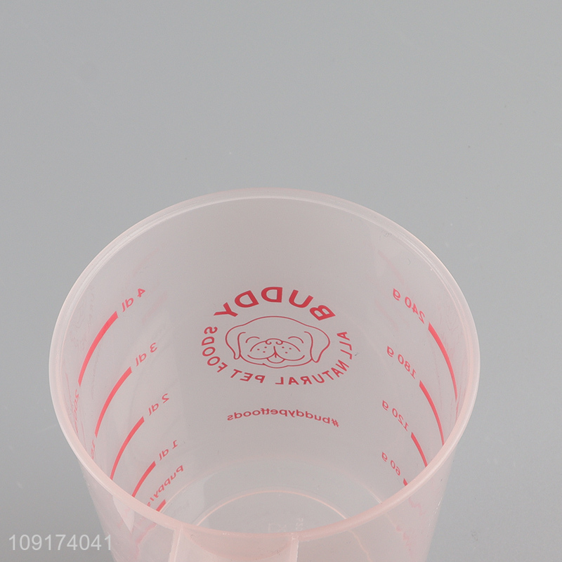 Hot Selling Plastic Pet Food Measuring Cup Dog Food Measuring Cup