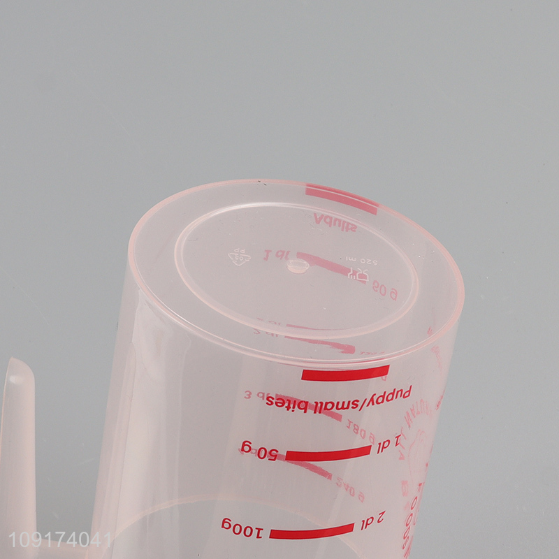 Hot Selling Plastic Pet Food Measuring Cup Dog Food Measuring Cup