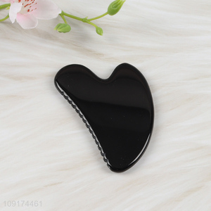 New Arrival Natural Obsidian Guasha Tools Anti-Aging Face Massage Tools