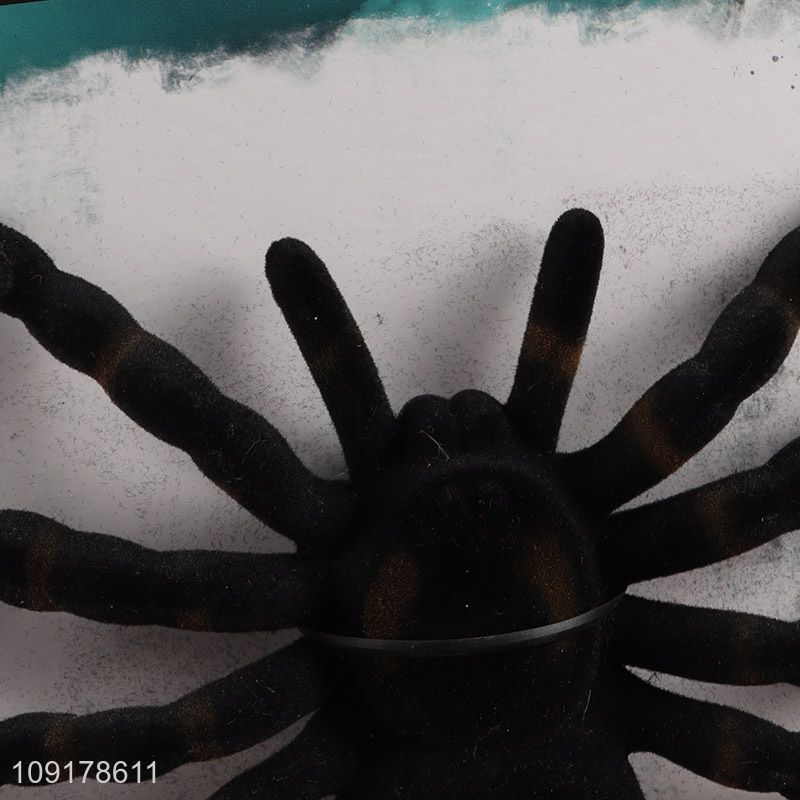 New Product Halloween Black Plush Spider Fake Spider Ghost House Party Props