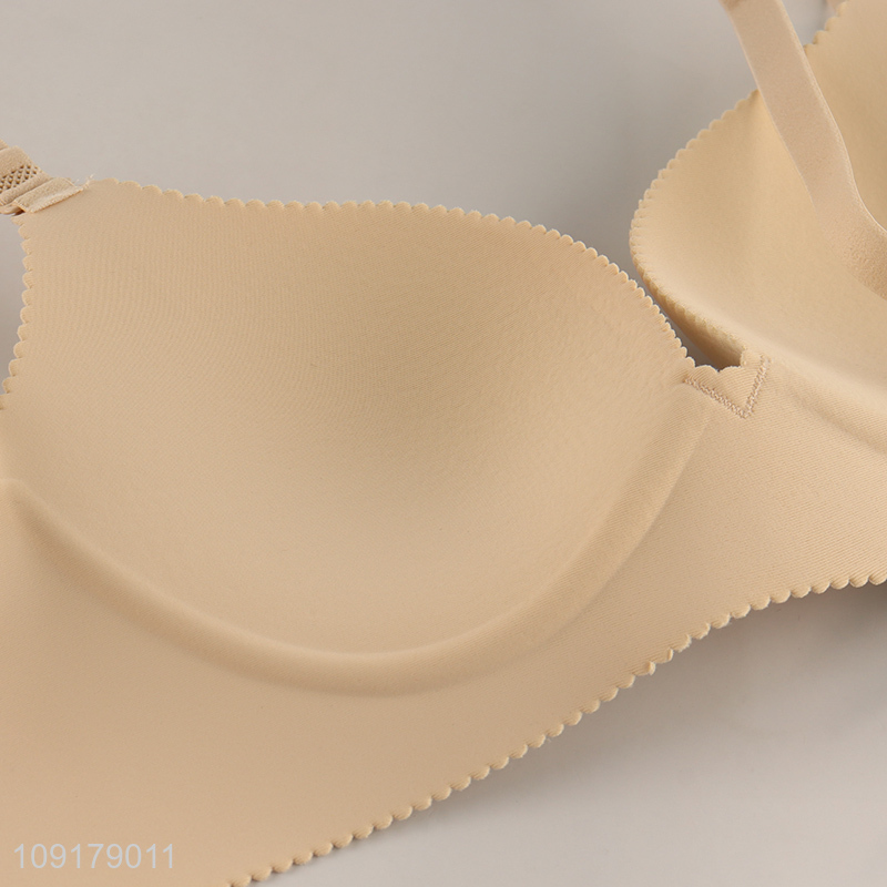 Yiwu market polyester skin-friendly adjustable women's seamless bra