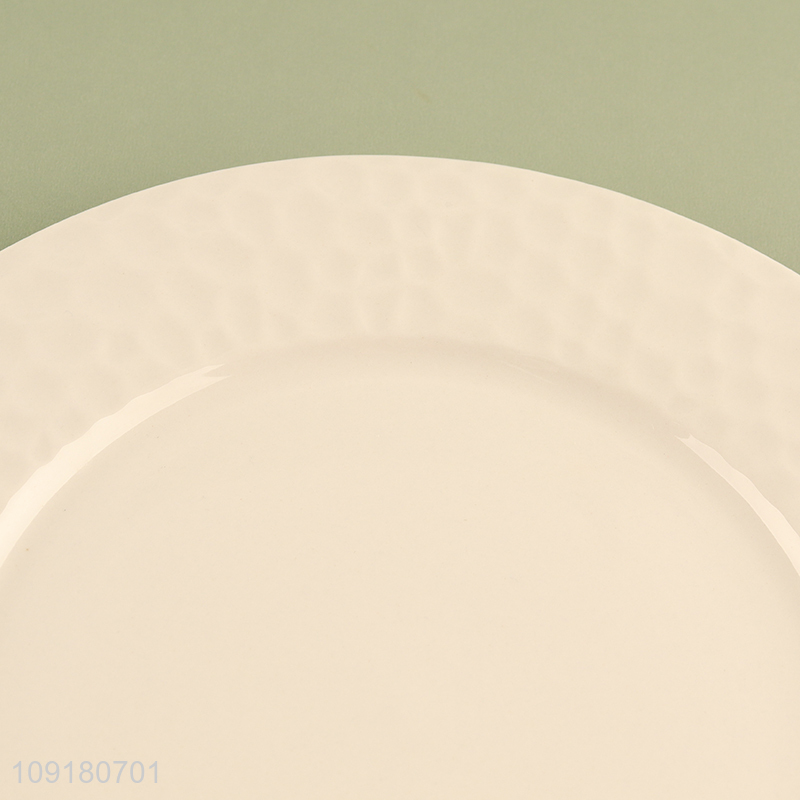Latest design round ceramic tableware plate dinner plate