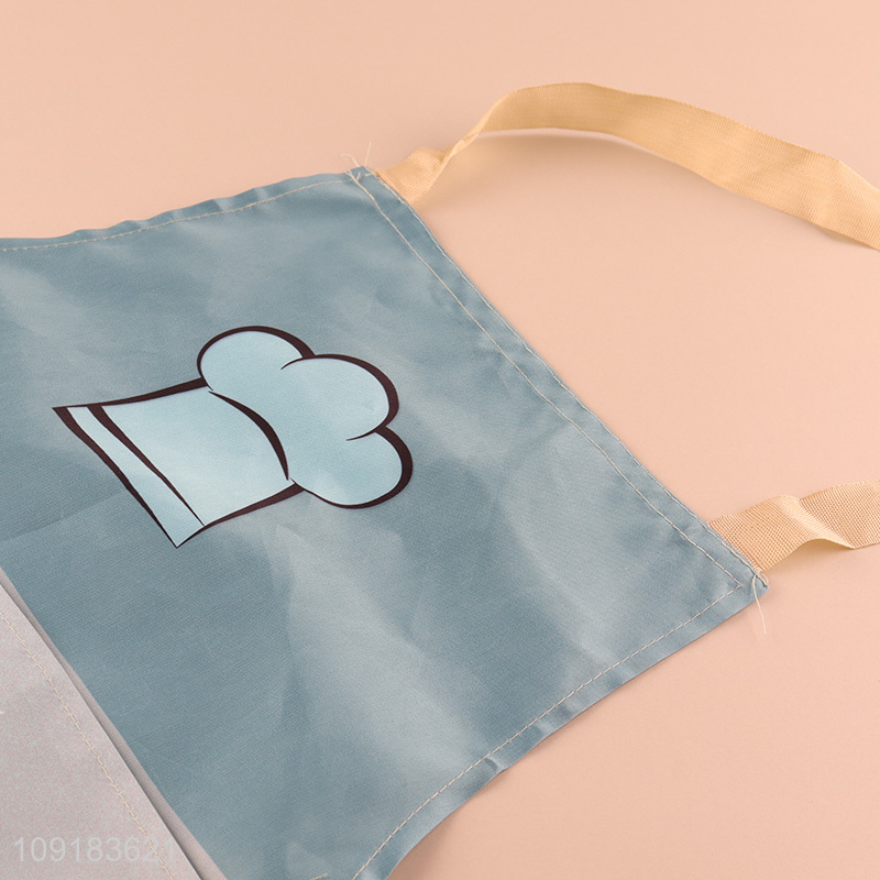 Good sale home kitchen polyester cooking apron wholesale