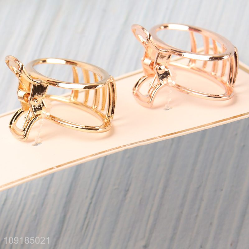 Low price 2pcs fashion alloy hair claw clips hair decoration