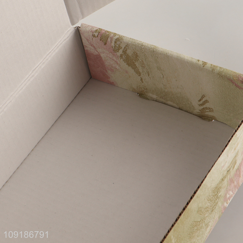Hot Selling 2PCS Custom Logo Corrugated Cardboard Box Corrugated Mailer Box Set