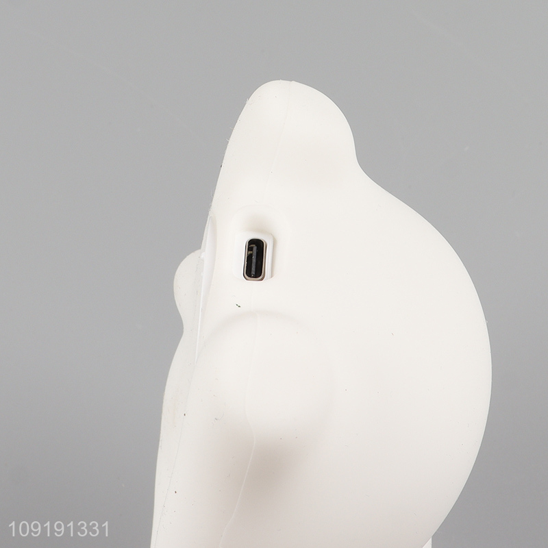 Top selling cartoon lying cat silicone lamp night lights for household