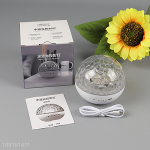 Good quality household charging water caustics projector lights with music box