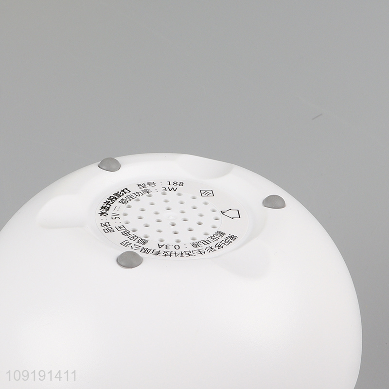 Good quality household charging water caustics projector lights with music box