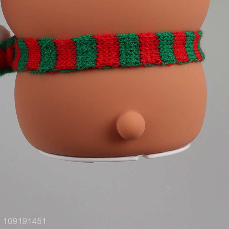 Top quality cartoon christmas deer silicone lamp night lights