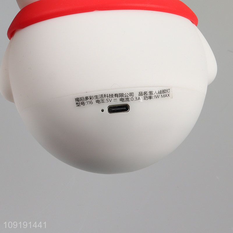 Low price cartoon snowman shape home night lights night lamp for sale
