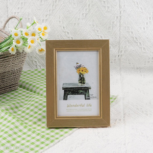 Good quality golden desktop stand 4*6inch <em>photo</em> <em>frame</em> picture <em>frame</em>