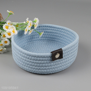 Hot selling round household desktop organizer <em>storage</em> <em>basket</em> wholesale