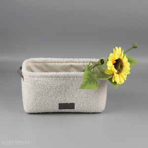 Top quality household polyester <em>storage</em> <em>basket</em> with handle