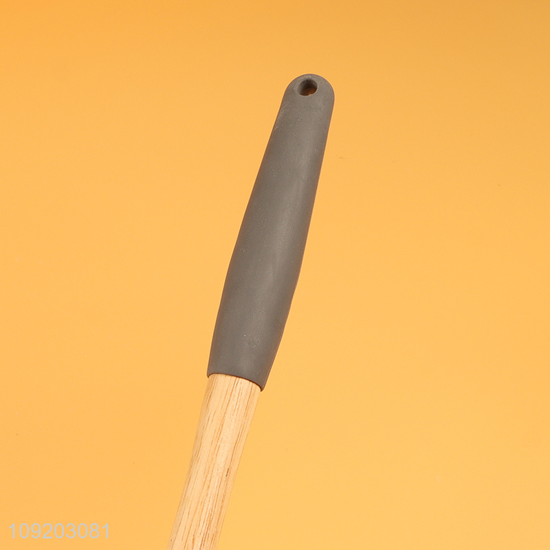 New arrival nylon home kitchen utensil cooking skimmer with wooden handle
