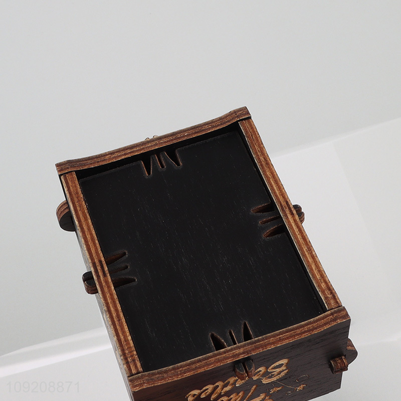 Yiwu market classic style wooden crafts wooden music box