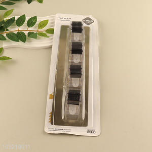 Factory Supply 4 Slots <em>Mop</em> Broom Holders Adhesive Wall Mounted <em>Mop</em> Holders