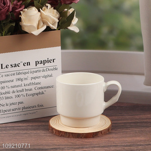 Hot products white 340ml <em>ceramic</em> water <em>cup</em> coffee <em>cup</em> drinking <em>cup</em> for sale