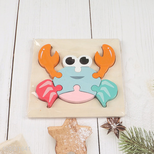 Hot products crab shape wooden <em>puzzle</em> toys educational toys
