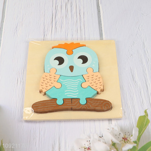 China supplier owl shape wooden <em>puzzle</em> toys educational toys for children