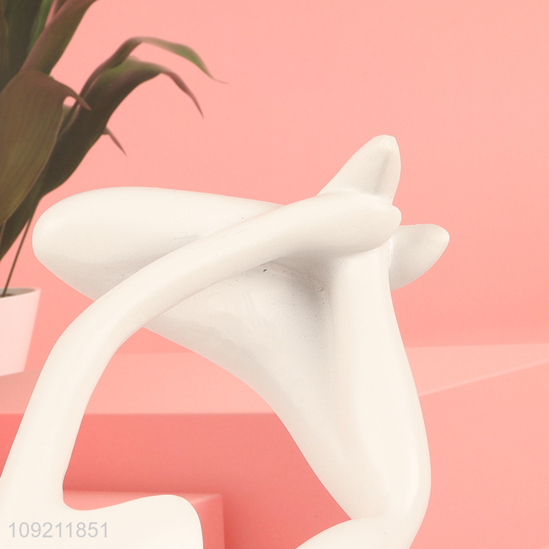 China products white thinker figure statue home decor desktop decor