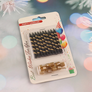New Arrival 10-Count Striped Cake <em>Candles</em> <em>Birthday</em> Party <em>Candles</em>