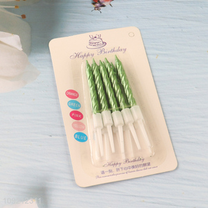 New Arrival 10-Count Spiral <em>Birthday</em> <em>Candles</em> Metaliic Cake Cupcake <em>Candles</em>