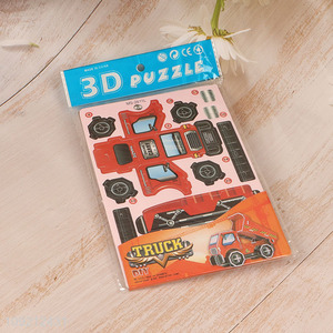 Yiwu market diy truck series 3d <em>puzzle</em> toys jigsaw toys