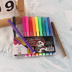 Low Price 12 Colors Non-Toxic Watercolor Marker Pens for <em>Painting</em> Coloring