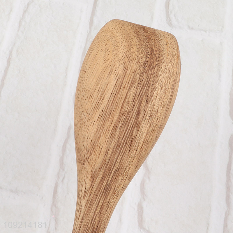Good quality multi-purpose wooden long handle tableware spoon cutlery spoon