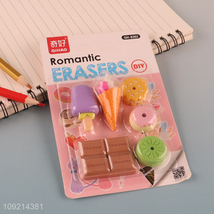 Good Quality Cute <em>Pencil</em> Erasers Fun Food Erasers for Students