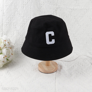 Hot Selling Trendy Embroidered Cotton Bucket Hat for Men Women